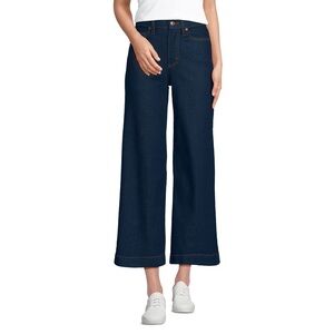 Lands End Wide Leg Crop Jeans, EUC